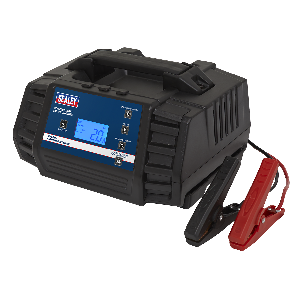 12/24V Compact Auto Smart Charger & Maintainer, 12A (AUTOCHARGE1200HF)