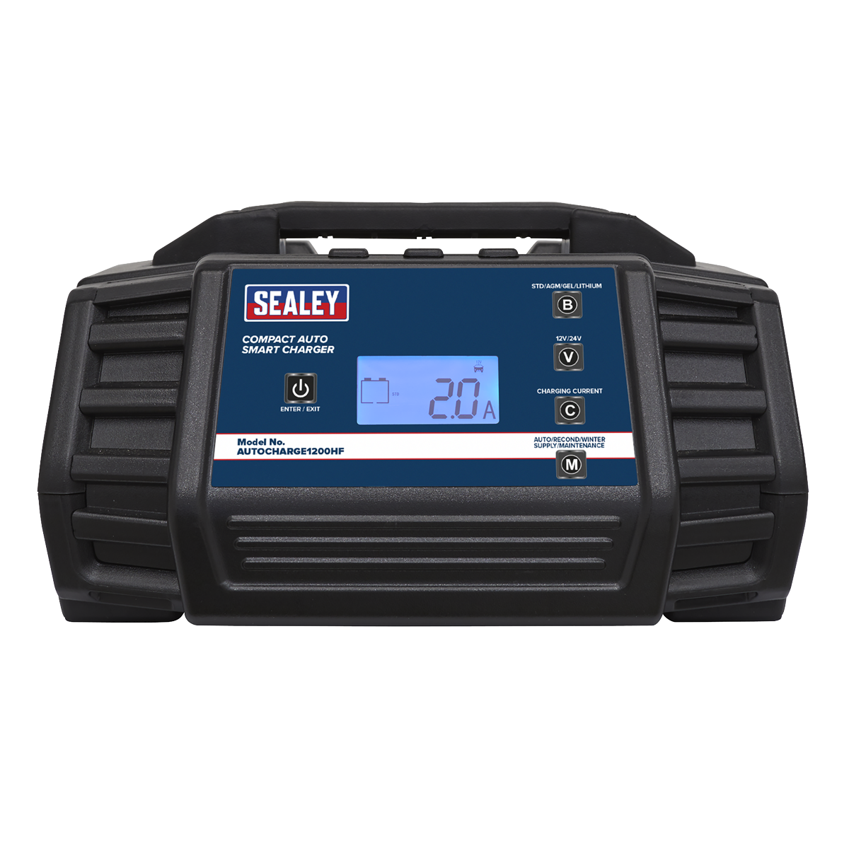 12/24V Compact Auto Smart Charger & Maintainer, 12A (AUTOCHARGE1200HF)