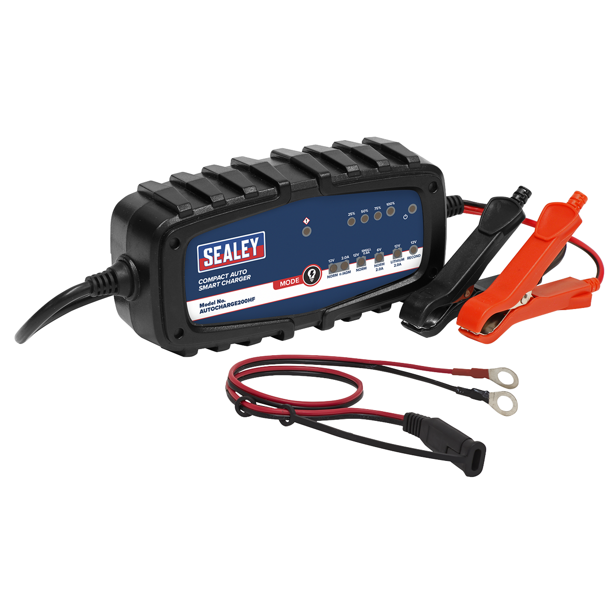 6/12V Compact Auto Smart Charger & Maintainer 2A (AUTOCHARGE200HF)