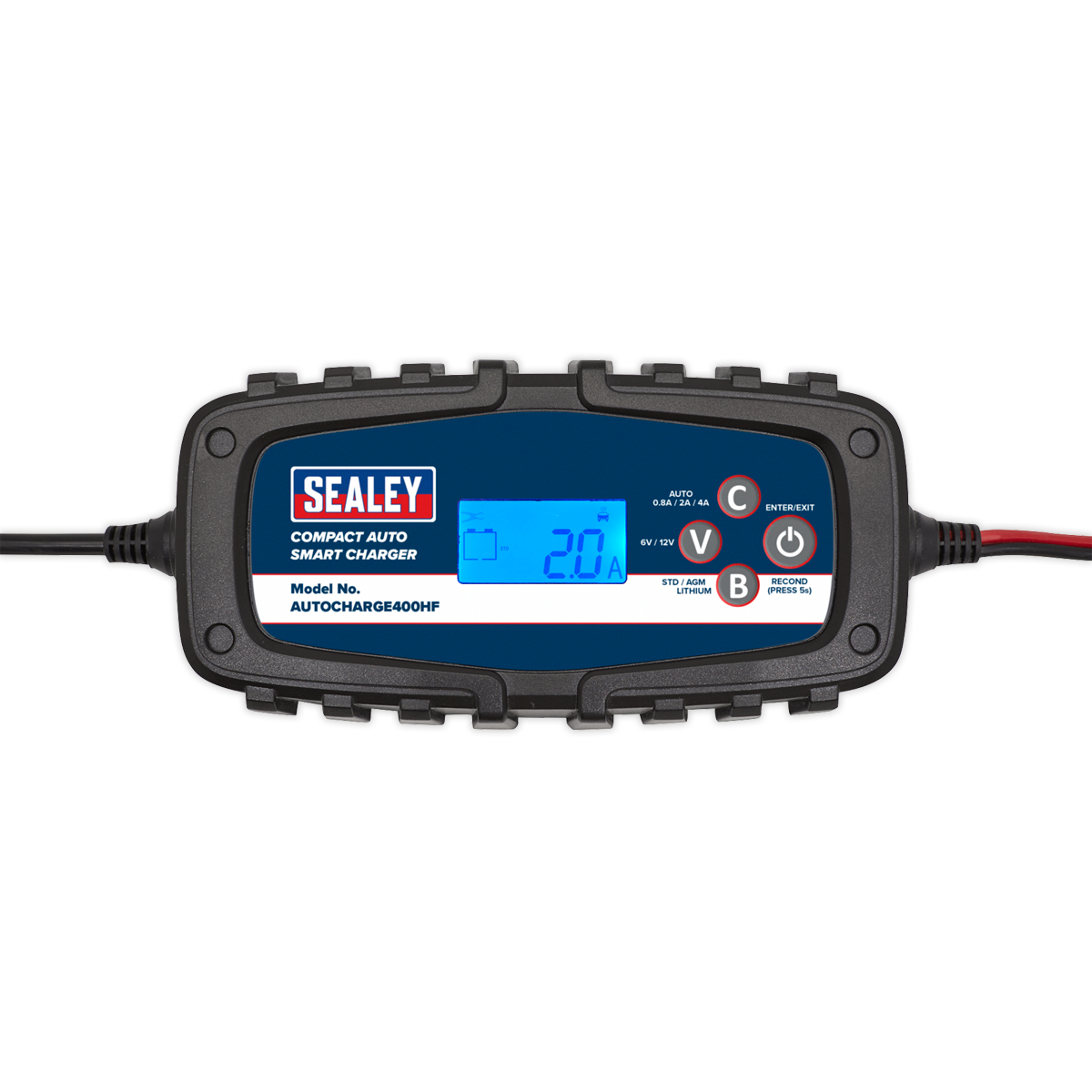 6/12V Compact Auto Smart Charger & Maintainer, 4A (AUTOCHARGE400HF)