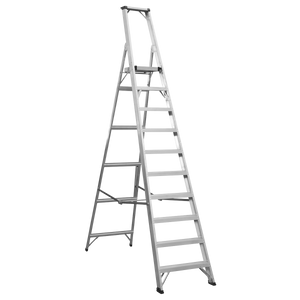 Industrial Step Ladder 10-Tread Aluminium - EN 131