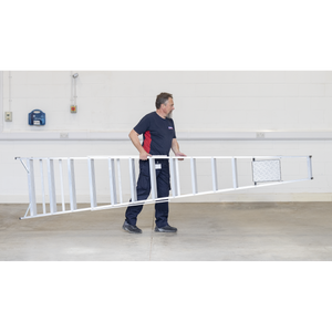 Industrial Step Ladder 12-Tread Aluminium - EN 131