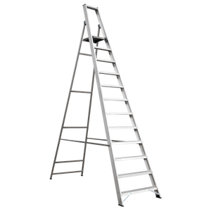 Industrial Step Ladder 12-Tread Aluminium - EN 131