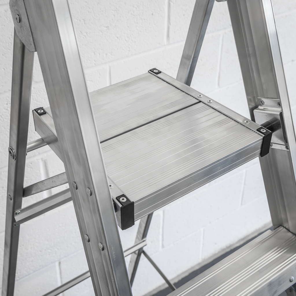 Industrial Step Ladder 6-Tread Aluminium - EN 131
