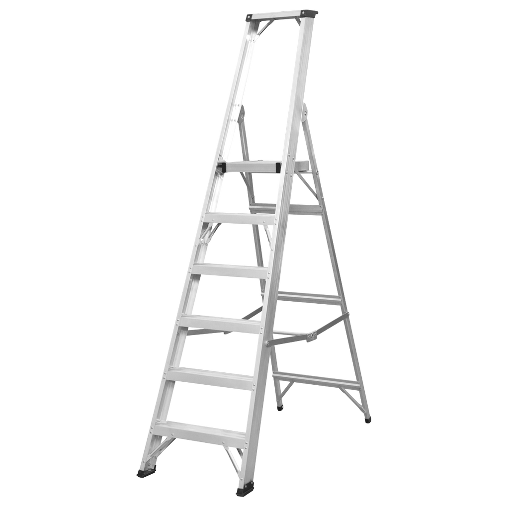 Industrial Step Ladder 6-Tread Aluminium - EN 131