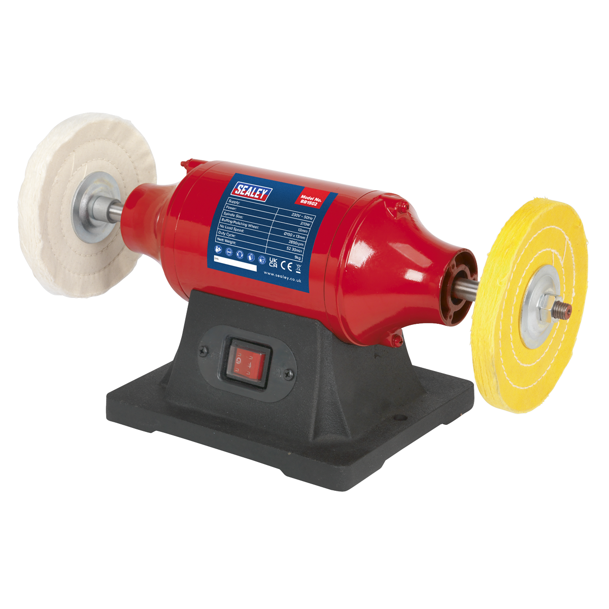 Bench Mounting Buffer/Polisher, 150mm, 370W (BB1502)