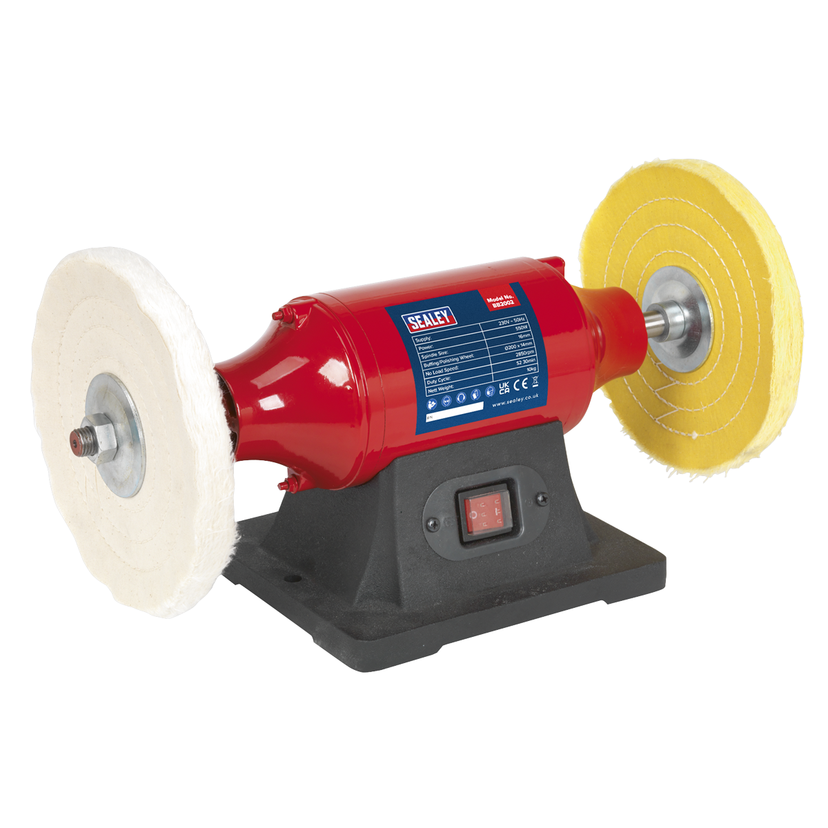 Bench Mounting Buffer/Polisher, 200mm, 550W (BB2002)