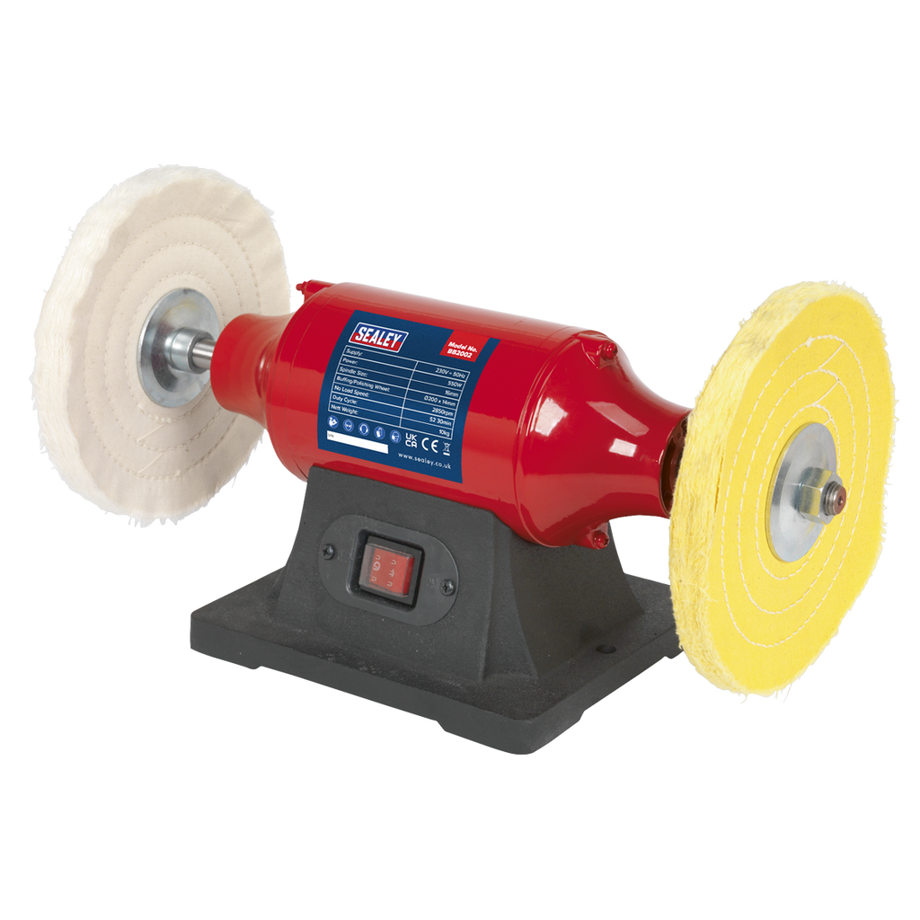 Bench Mounting Buffer/Polisher, 200mm, 550W (BB2002)
