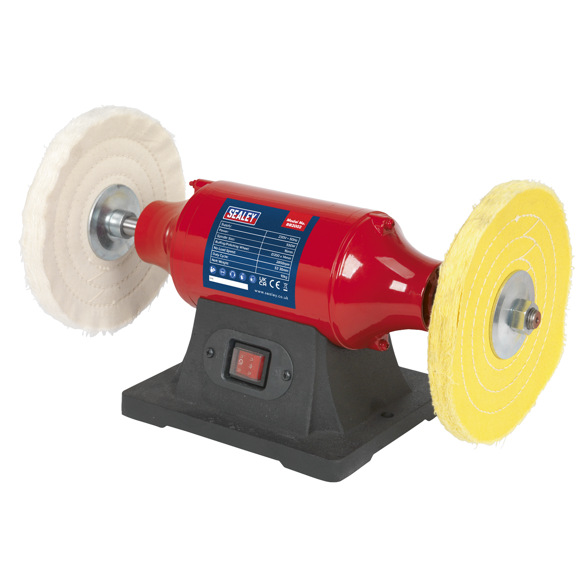 Bench Mounting Buffer/Polisher, 200mm, 550W (BB2002)