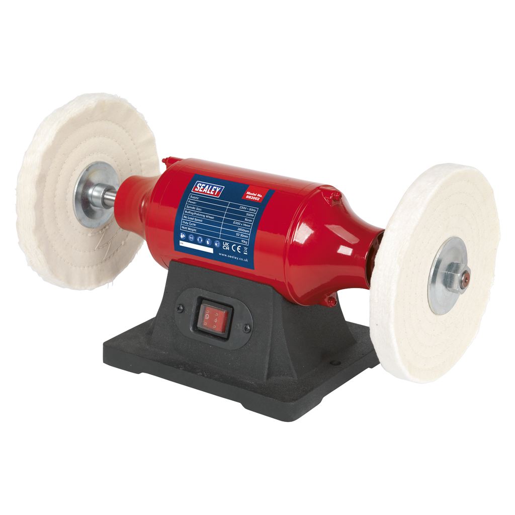 Bench Mounting Buffer/Polisher, 200mm, 550W (BB2002)