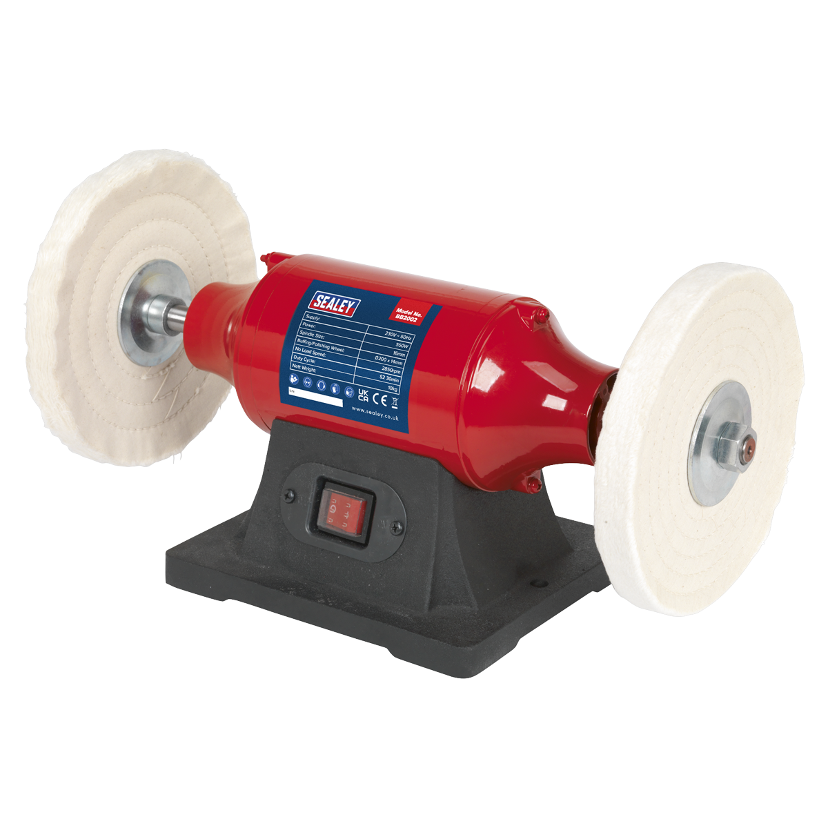 Bench Mounting Buffer/Polisher, 200mm, 550W (BB2002)