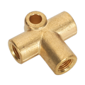 3-Way Brake Tube Connector 3/8"UNF x 24tpi