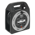15m Box Type Cable Reel with Thermal Trip 4 x 230V