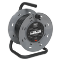 25m Cable Reel with Thermal Trip 4 x 230V