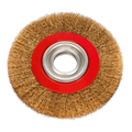150 x 13mm Crimped Narrow Wire Wheel 32mm Bore