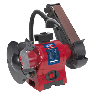 Sealey BG150BS Bench Grinder with 50mm Belt Sander and Worklight 150mm 250W 230V