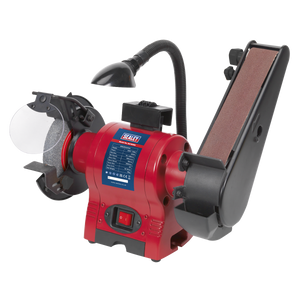 Sealey BG150BS Bench Grinder with 50mm Belt Sander and Worklight 150mm 250W 230V