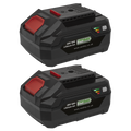 SV20 Series Power Tool Battery 20V 4Ah - Pack of 2