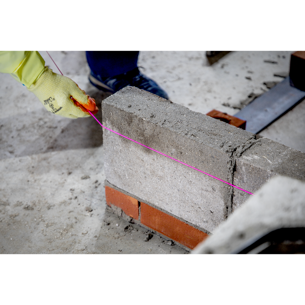 Braided Nylon Brick Line 76m - Pink