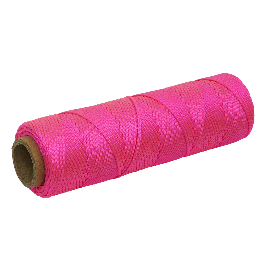 Braided Nylon Brick Line 76m - Pink
