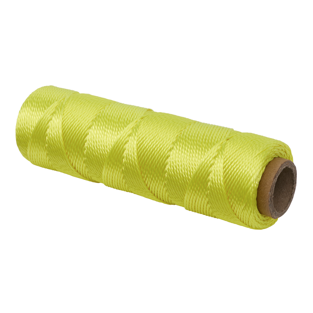 Braided Nylon Brick Line 76m - Yellow