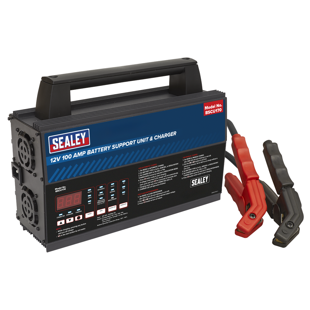 12V Battery Support Unit & Charger 100A