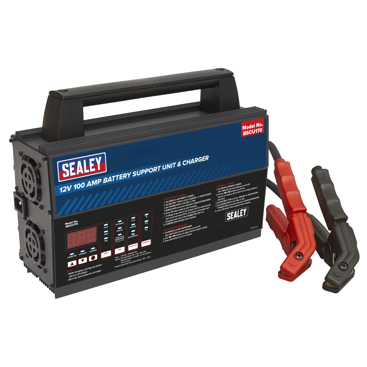 12V Battery Support Unit & Charger 100A