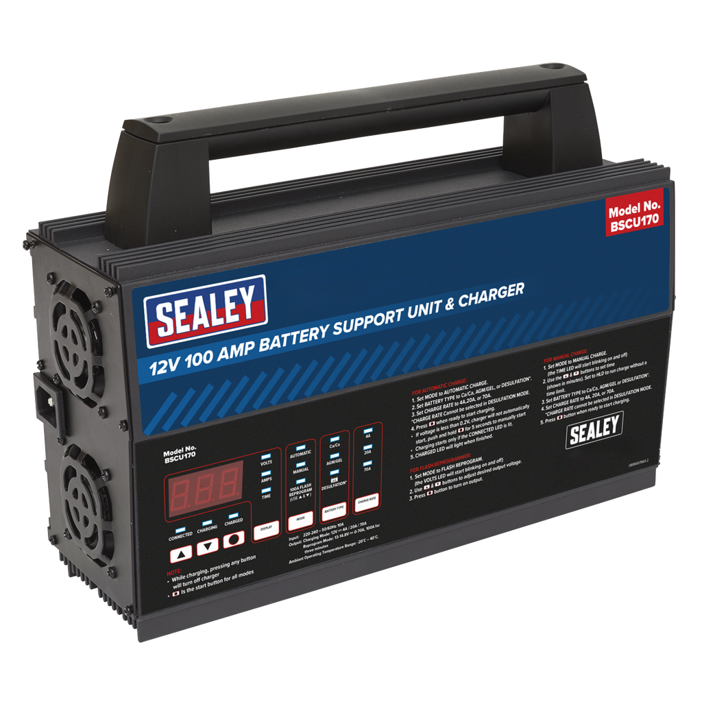 12V Battery Support Unit & Charger 100A