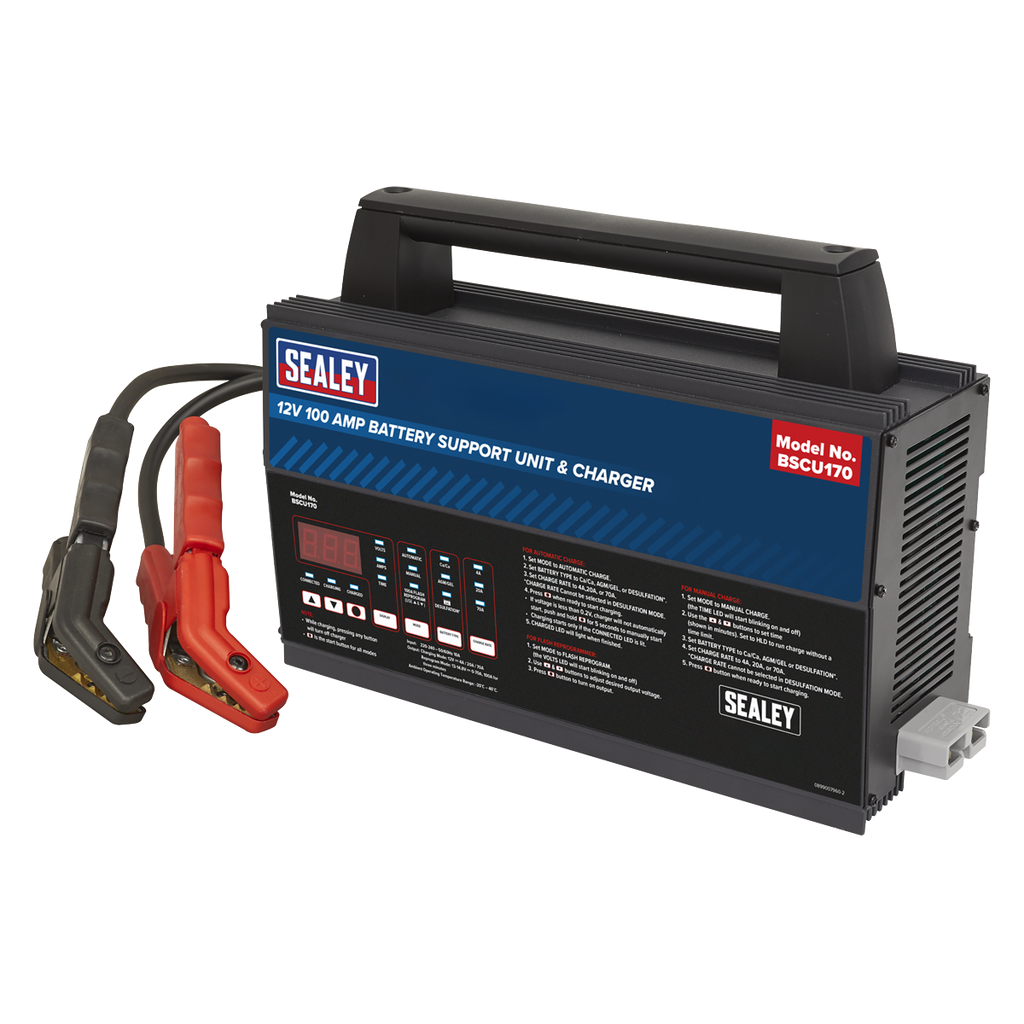12V Battery Support Unit & Charger 100A