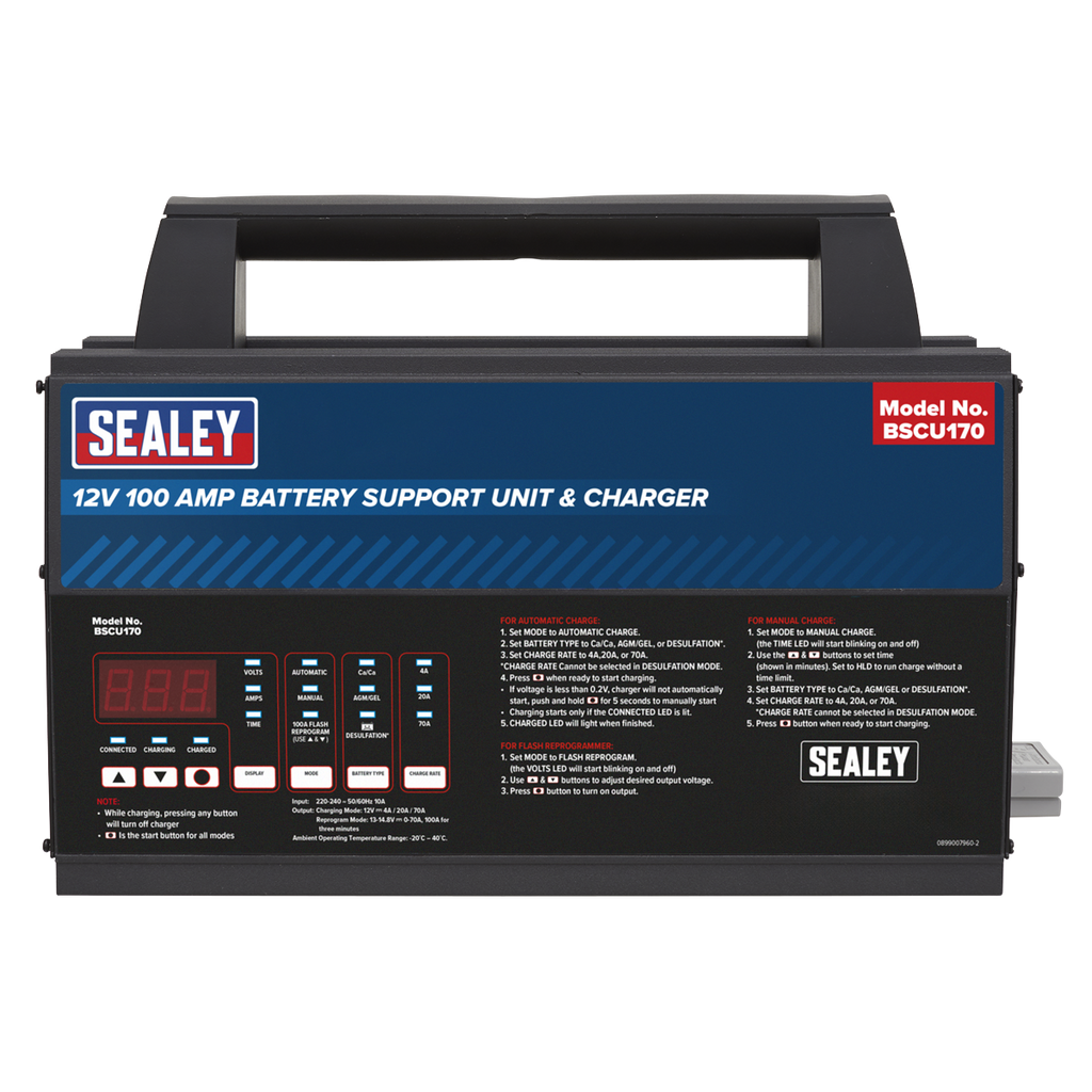 12V Battery Support Unit & Charger 100A