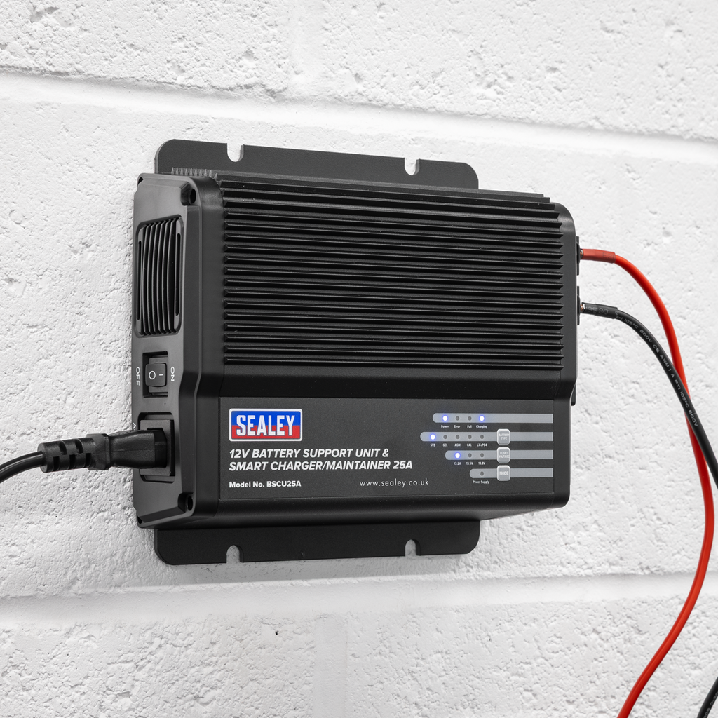 12V Battery Support Unit & Smart Charger/Maintainer, 25A (BSCU25A)