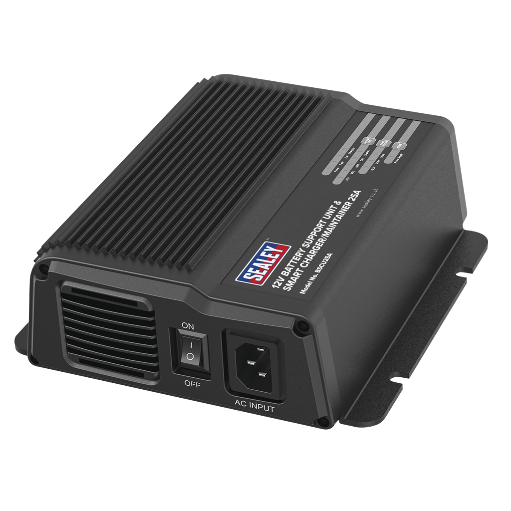 12V Battery Support Unit & Smart Charger/Maintainer, 25A (BSCU25A)