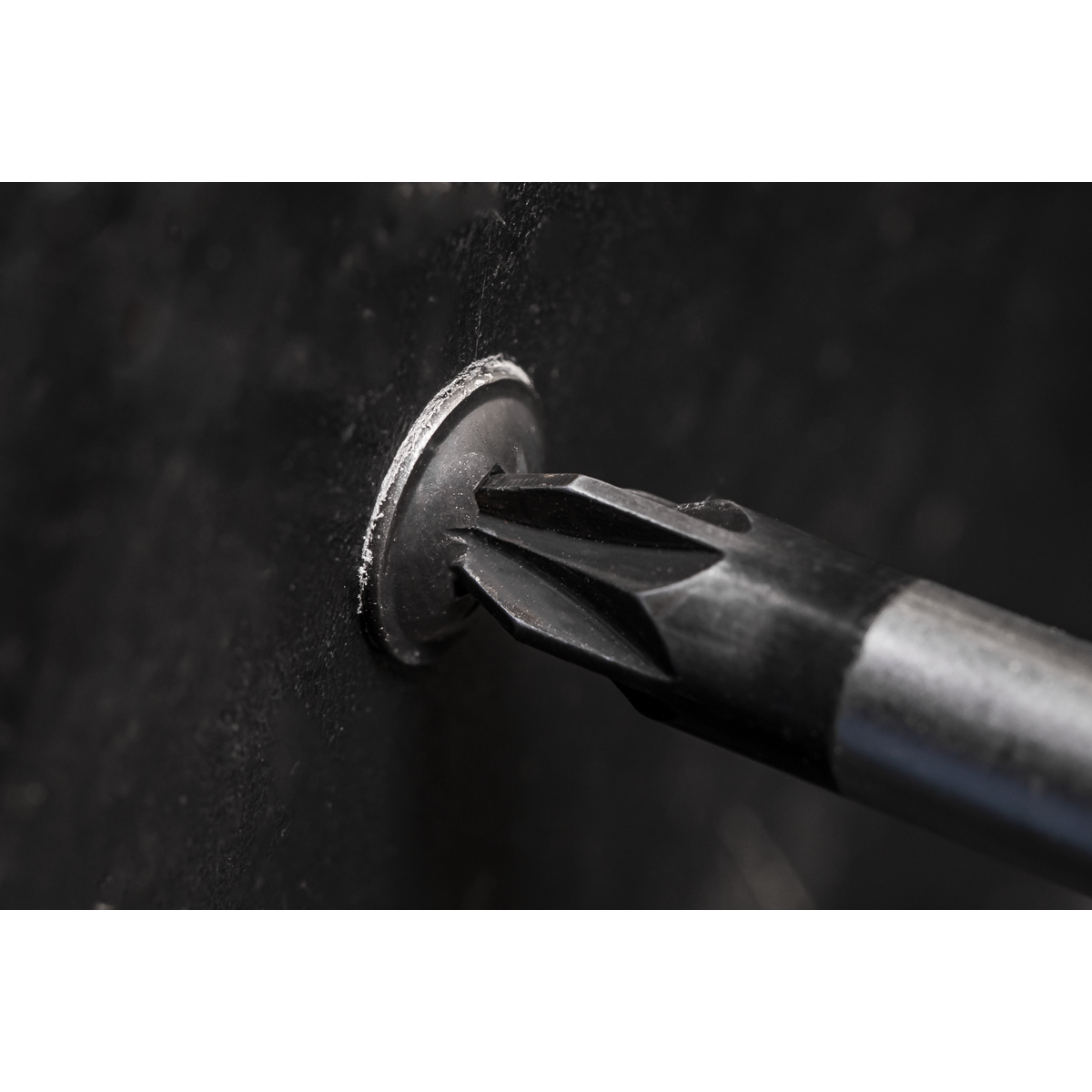 Self-Tapping Pozi Flanged Head Screw 3.5 x 10mm, Black - Pac