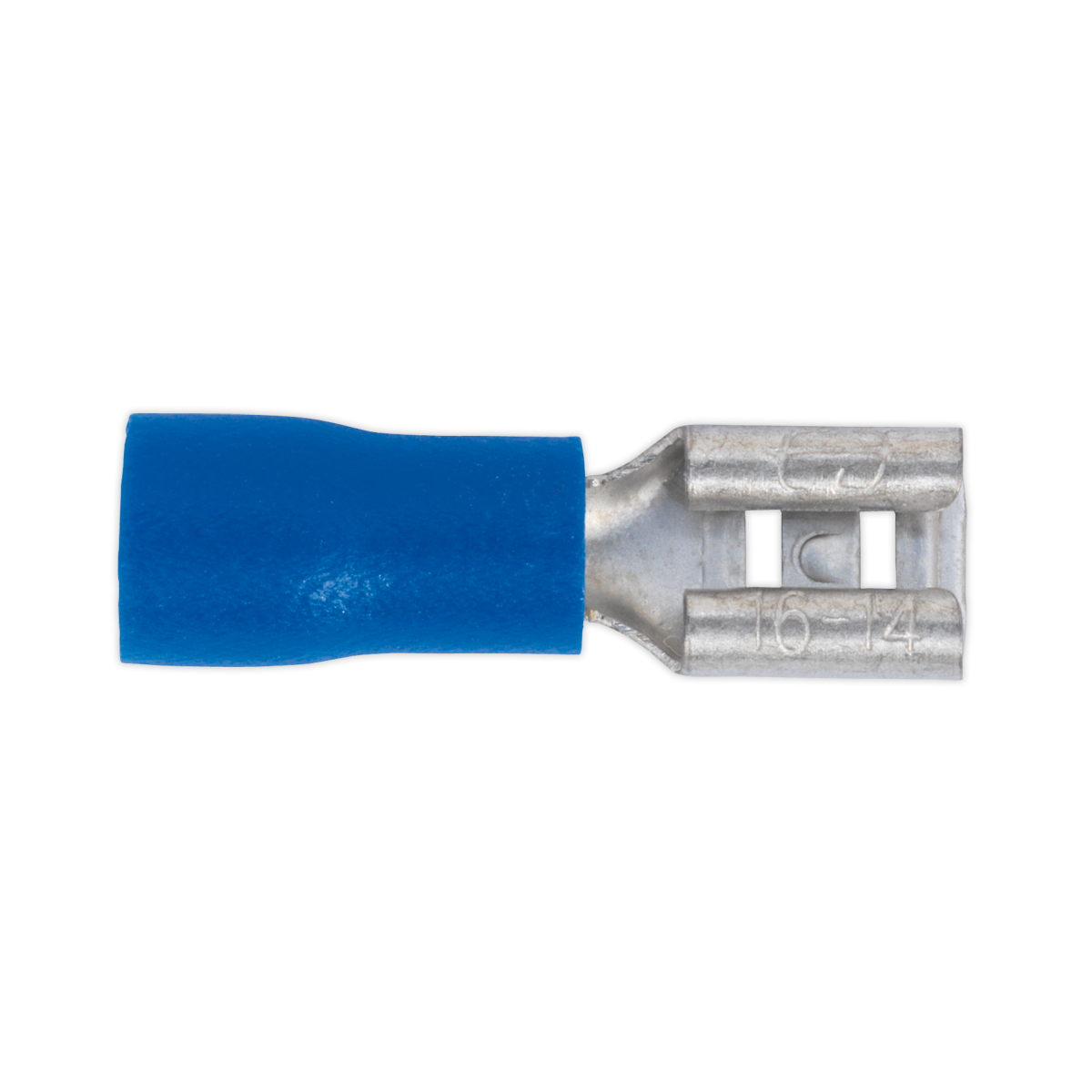 Push-On Female Terminal 4.8mm, Blue - Pack of 100