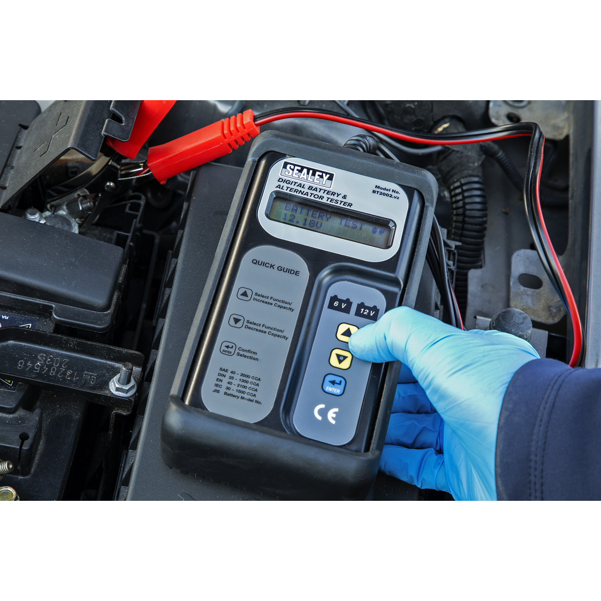 Digital Battery & Alternator Tester 6/12/24V