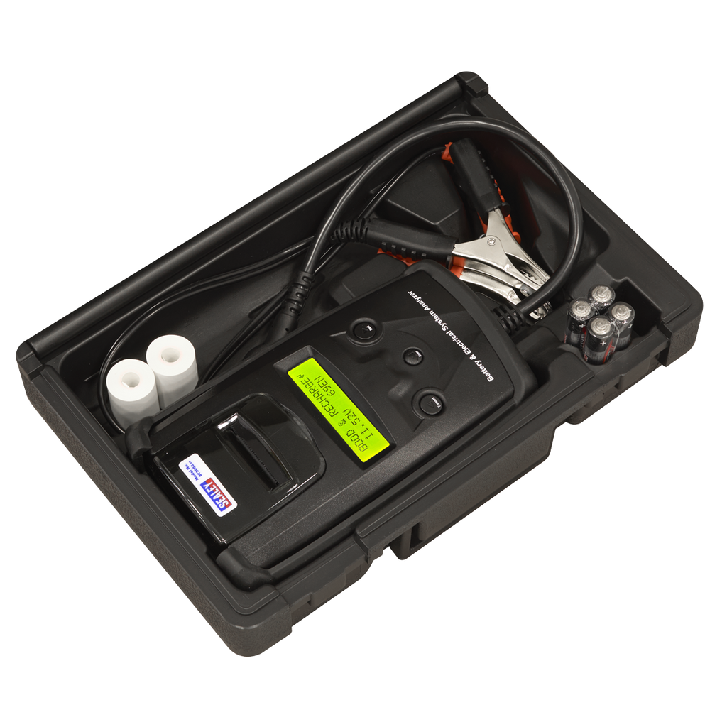 Digital Battery & Alternator Tester with Printer 6/12/24V