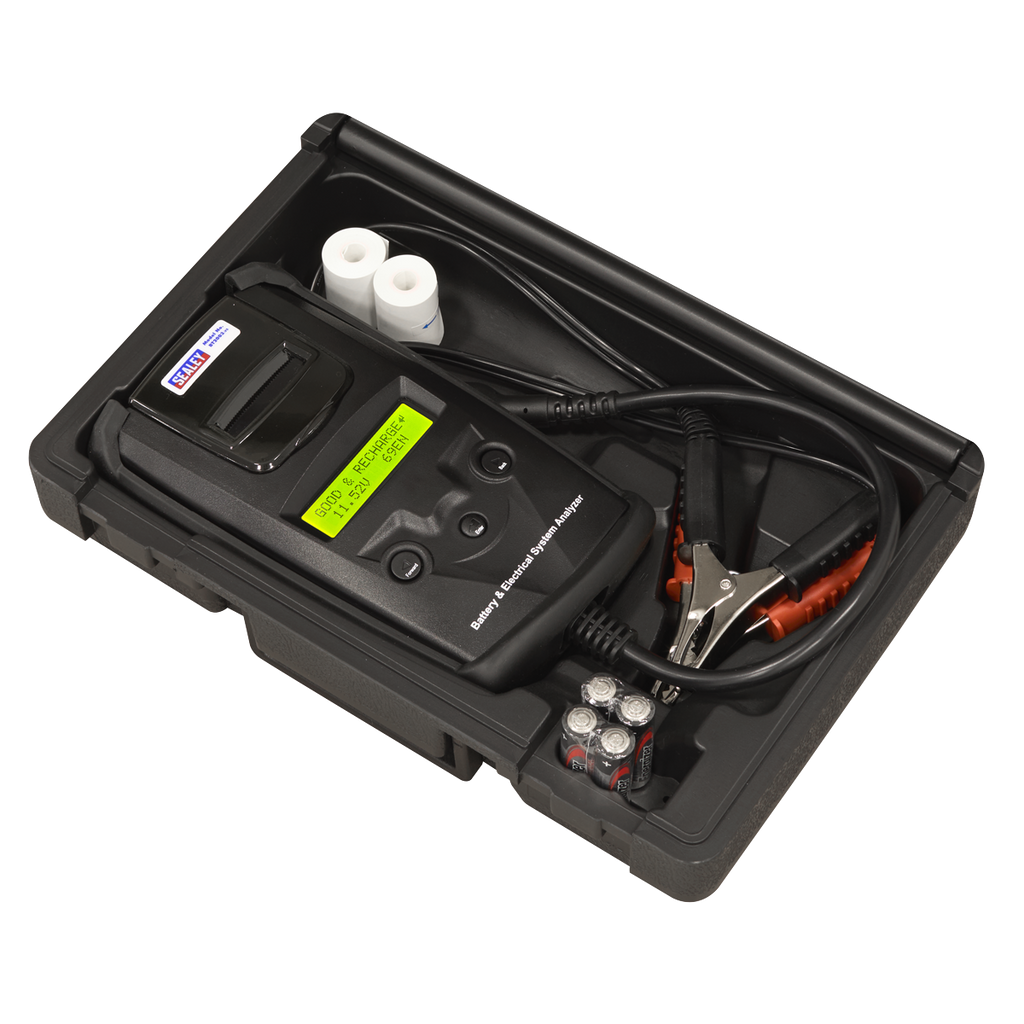Digital Battery & Alternator Tester with Printer 6/12/24V