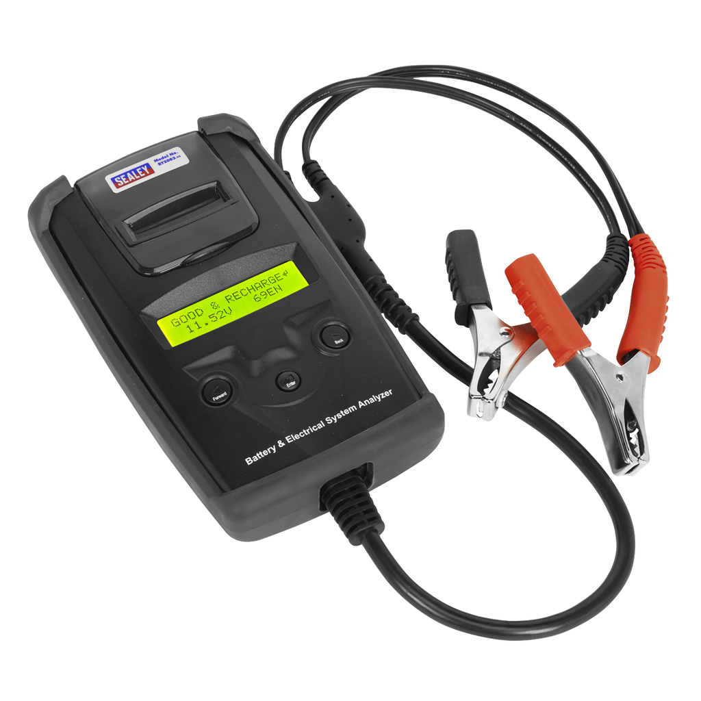 Digital Battery & Alternator Tester with Printer 6/12/24V