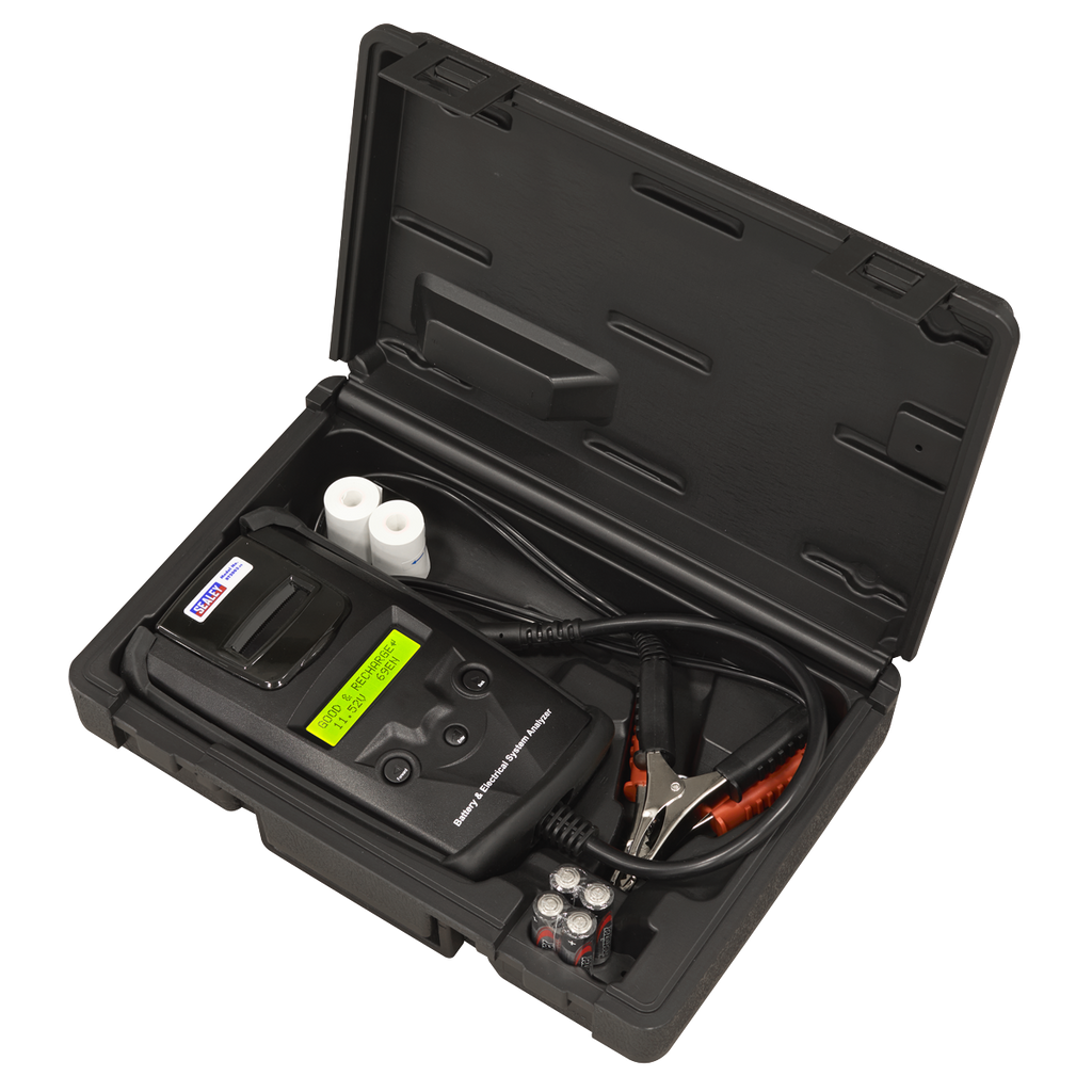 Digital Battery & Alternator Tester with Printer 6/12/24V