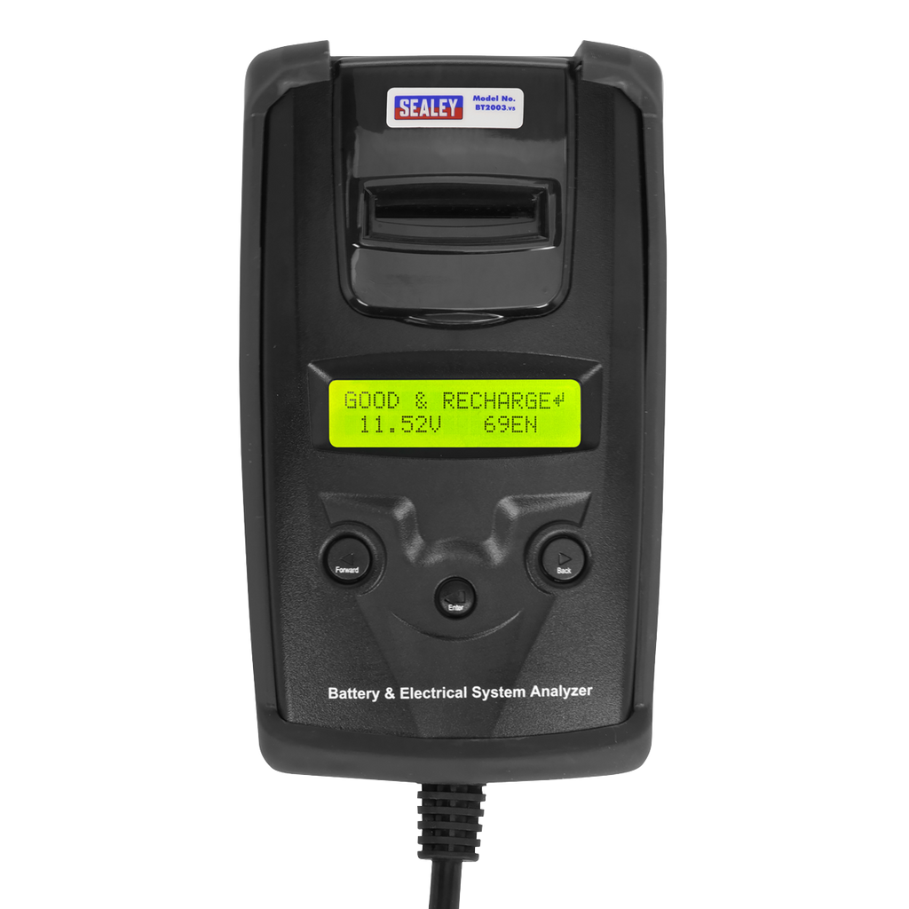 Digital Battery & Alternator Tester with Printer 6/12/24V