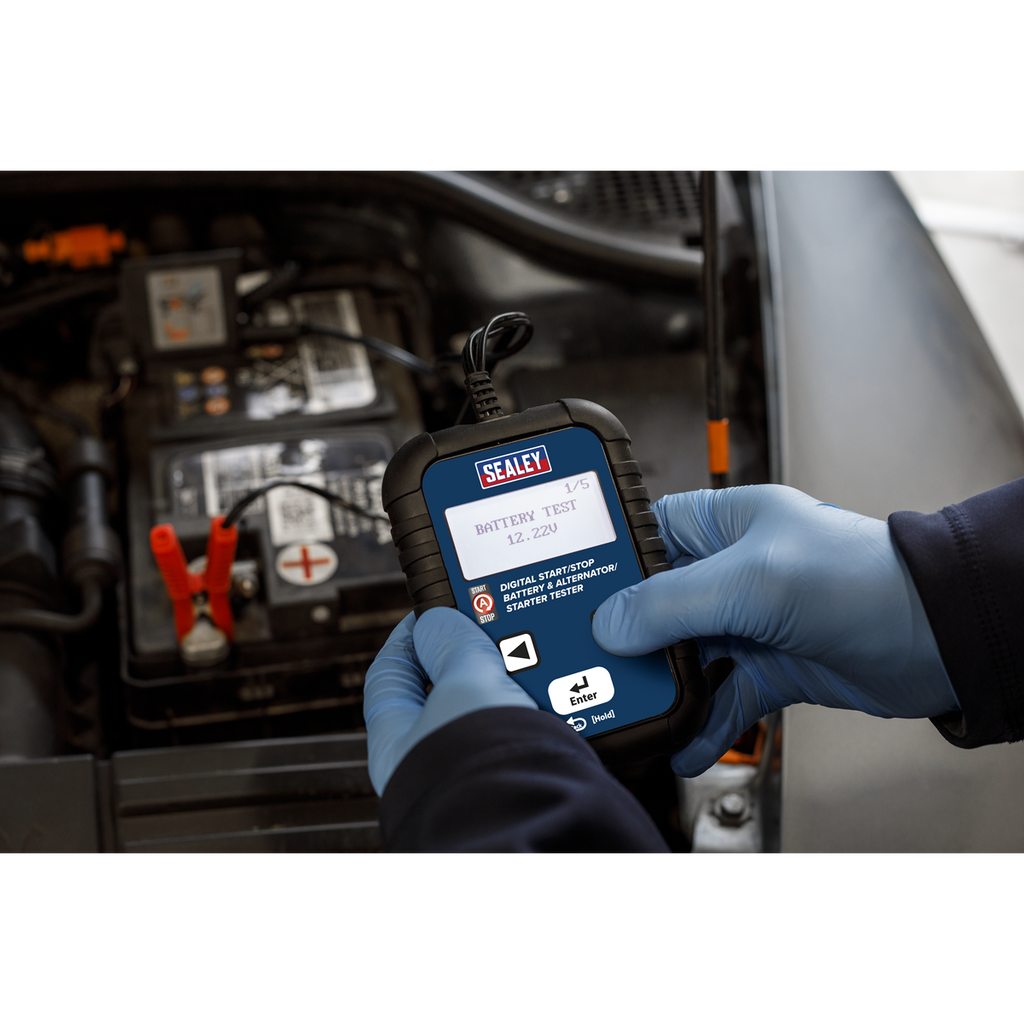 Digital Start/Stop Battery & Alternator/Starter Tester 12/24