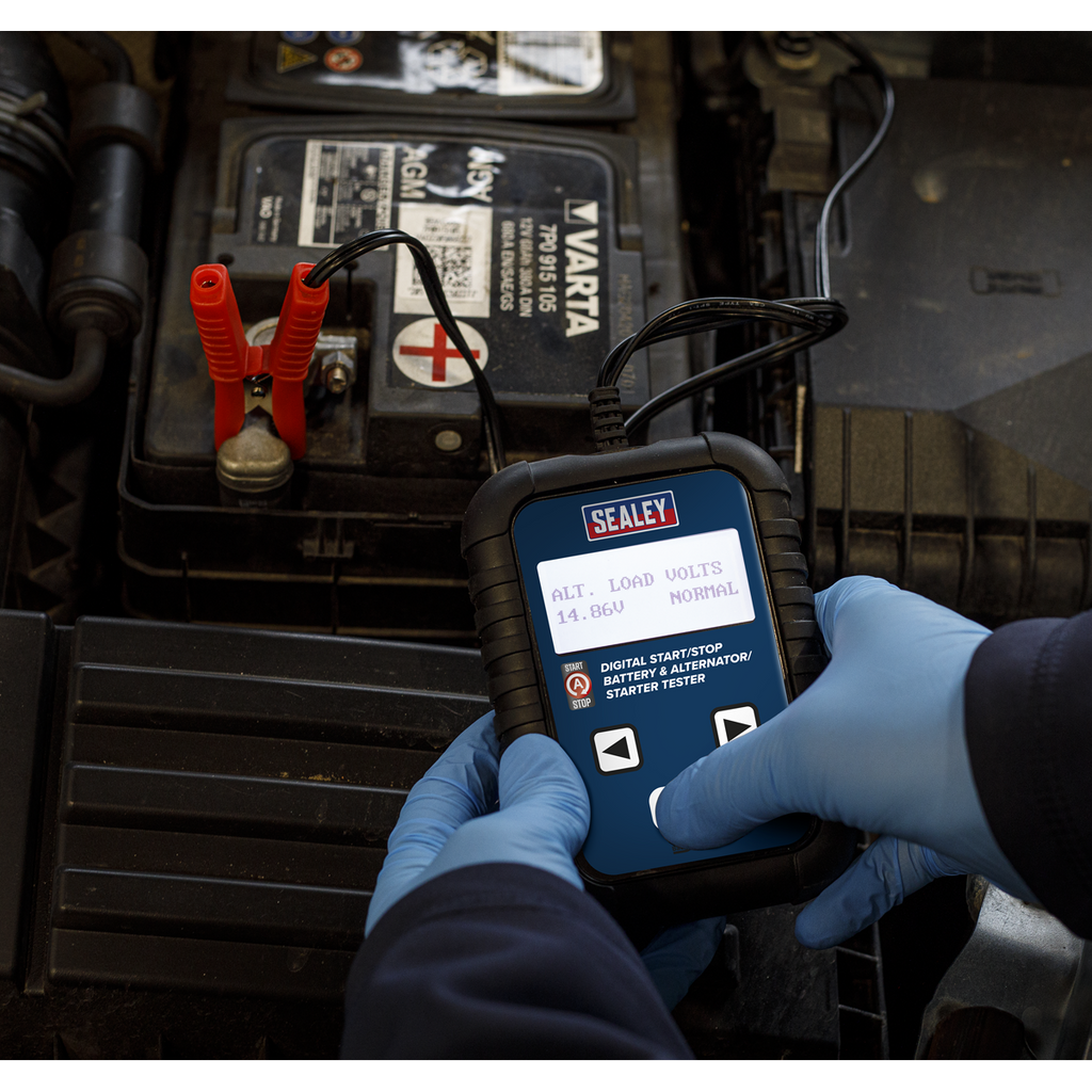Digital Start/Stop Battery & Alternator/Starter Tester 12/24