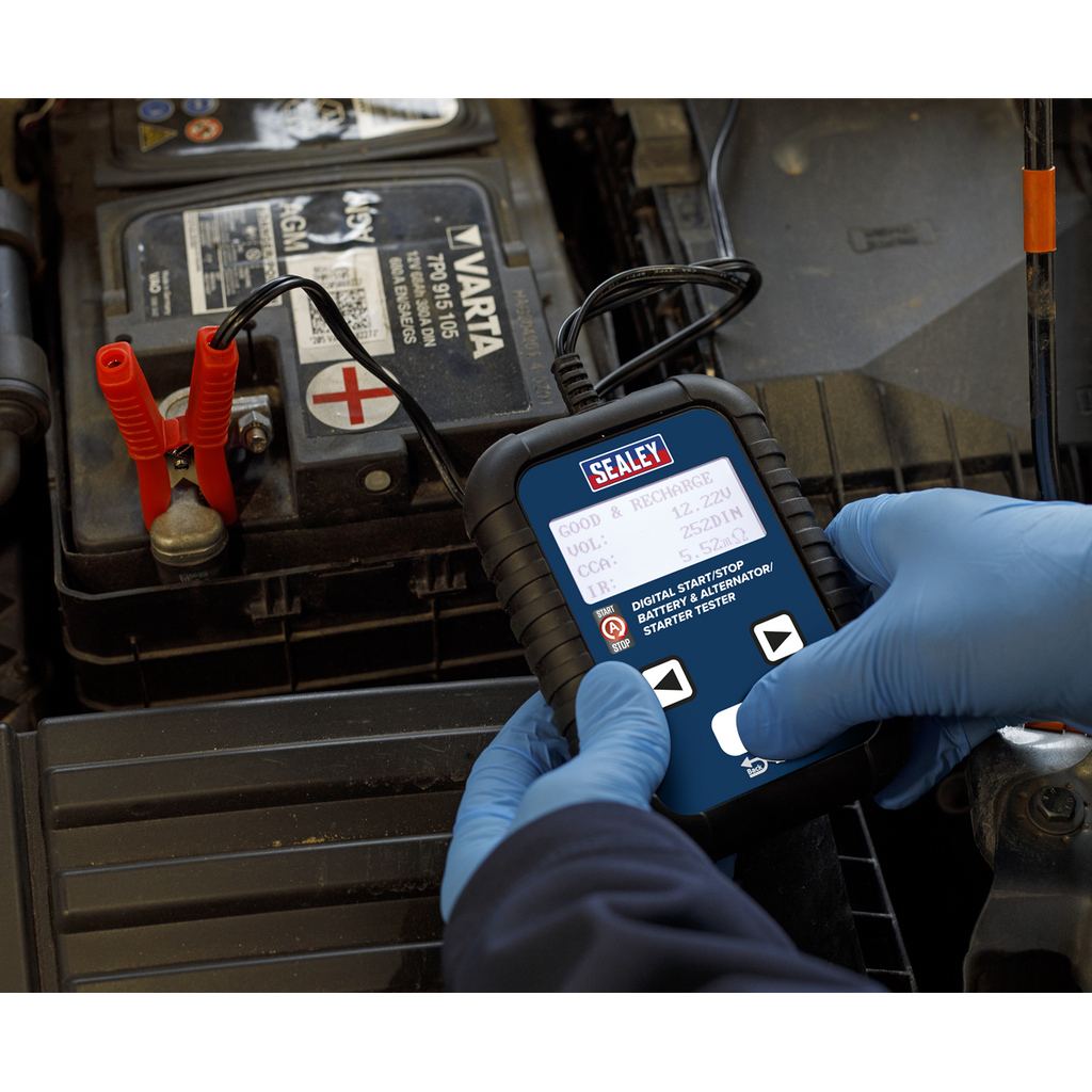 Digital Start/Stop Battery & Alternator/Starter Tester 12/24
