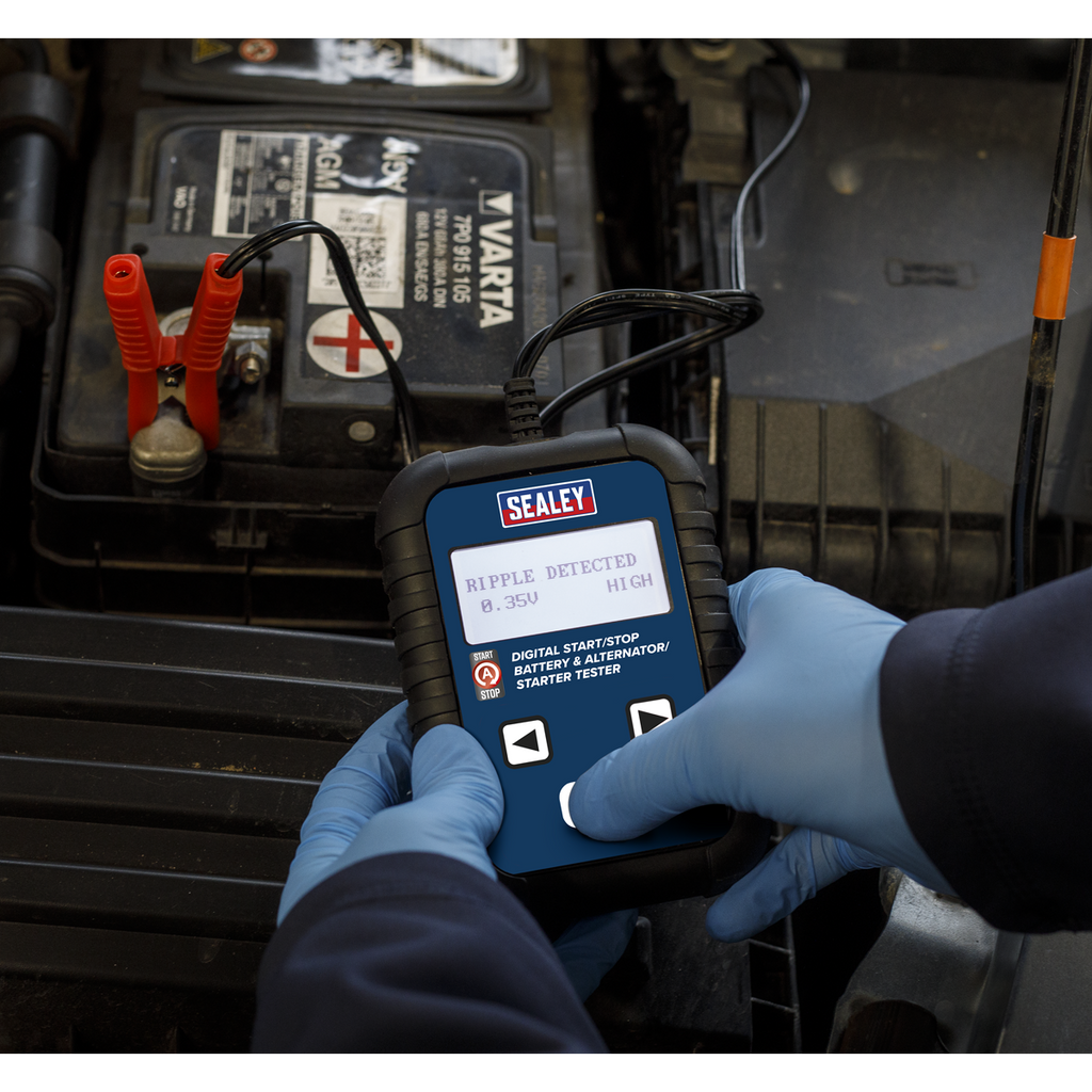 Digital Start/Stop Battery & Alternator/Starter Tester 12/24