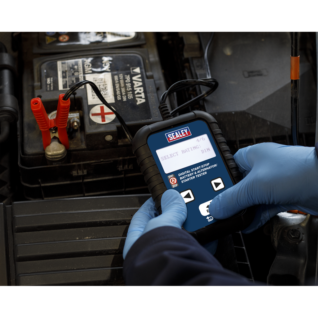 Digital Start/Stop Battery & Alternator/Starter Tester 12/24