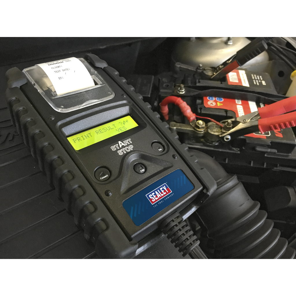 Digital Start/Stop Battery & Alternator Tester with Printer 6/12/24V