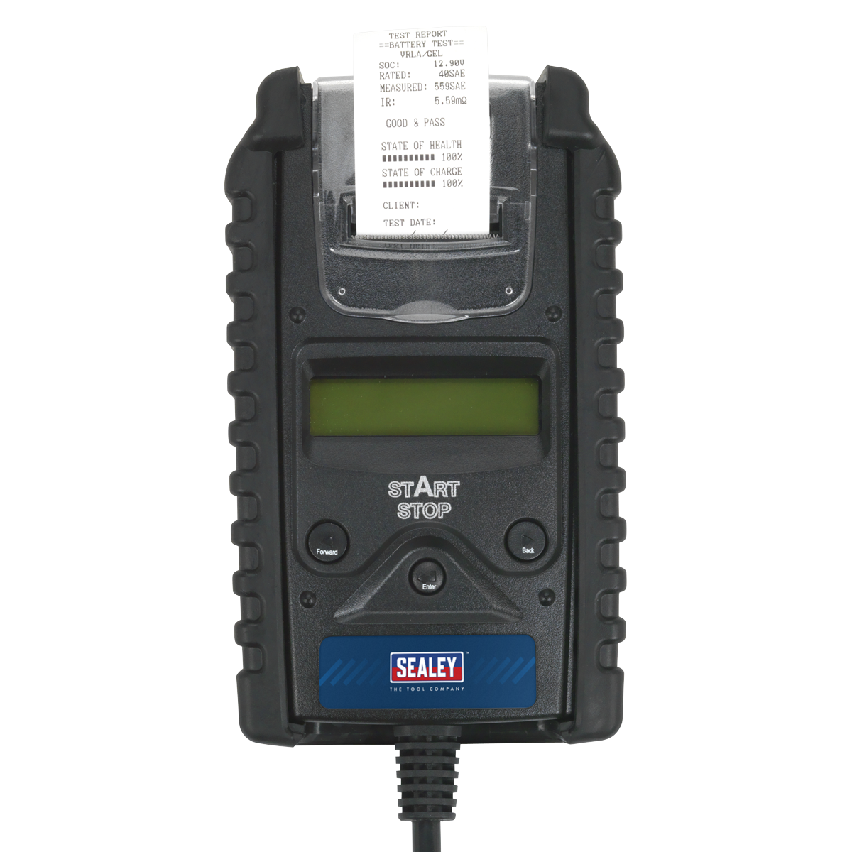 Digital Start/Stop Battery & Alternator Tester with Printer 6/12/24V