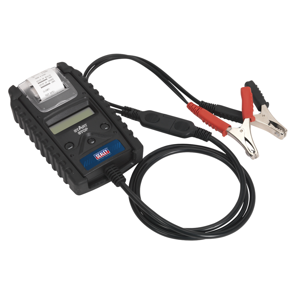 Digital Start/Stop Battery & Alternator Tester with Printer 6/12/24V