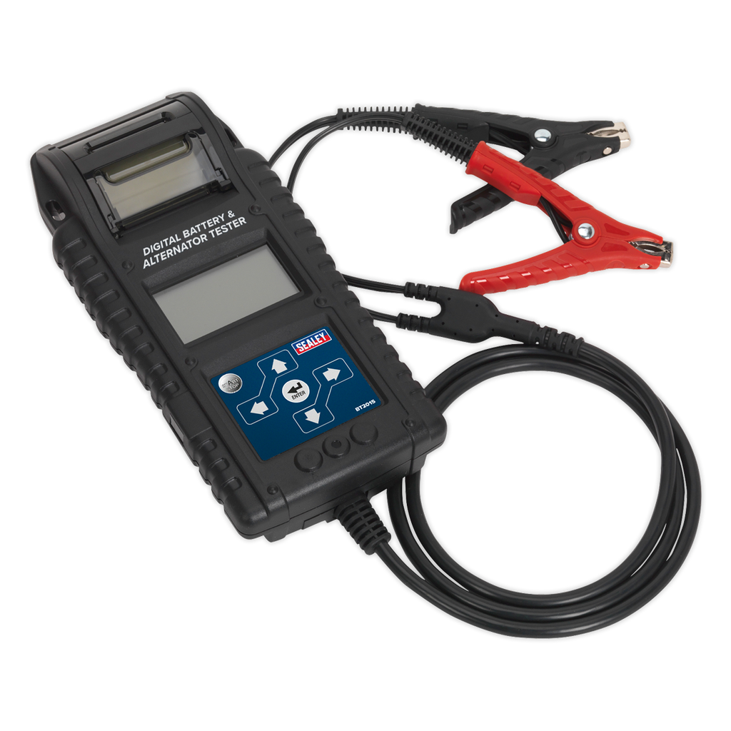 Digital Start/Stop Battery & Alternator Tester with Printer 6/12/24V