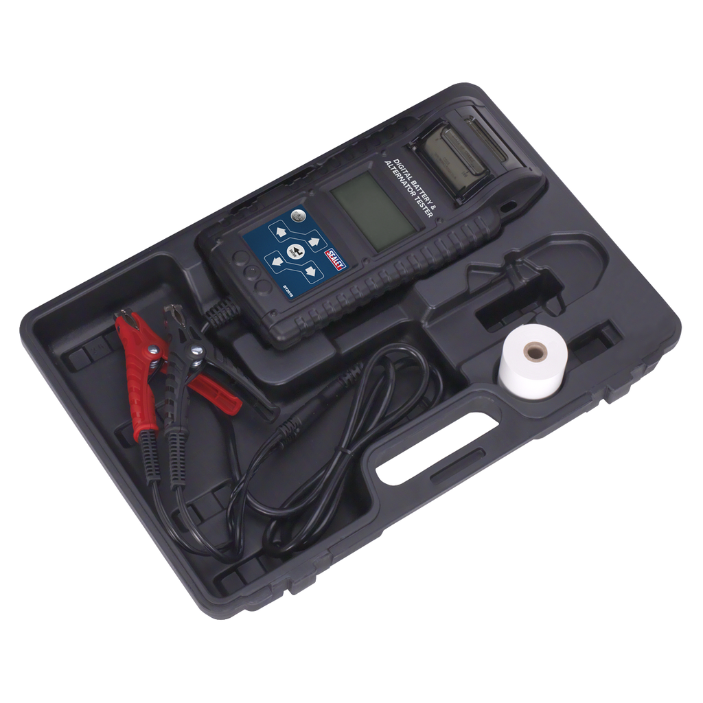 Digital Start/Stop Battery & Alternator Tester with Printer 6/12/24V